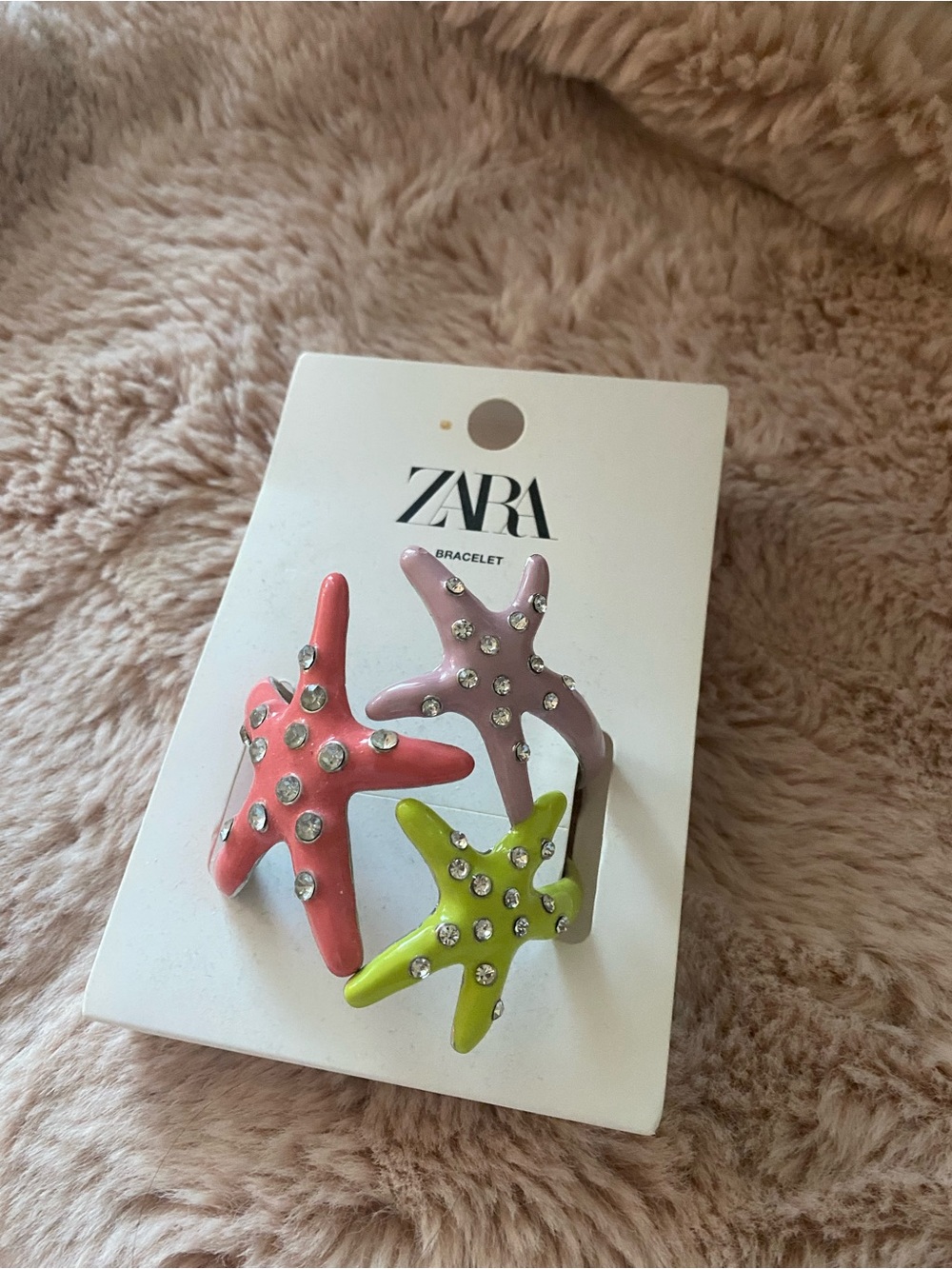 ZARA Starfish Bracelet - Pink, Lavender & Lime Green